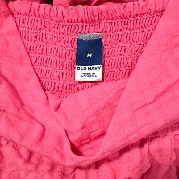 Old Navy Sleeveless Fit & Flare Tiered Smocked Seersucker All-Day Maxi Dress - Picture 13 of 14